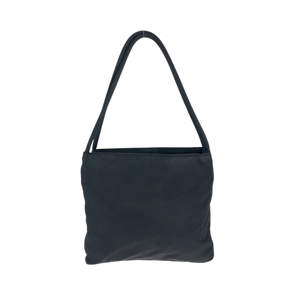PRADA Tote Bag Nylon black Tote Bag Handbag Shoulder Bag Test Triangle With logo Women Used Authentic