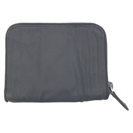 PRADA Bifold Wallet Nylon Black black Bifold Wallet Compact Wallet Women(Unisex) Used Authentic