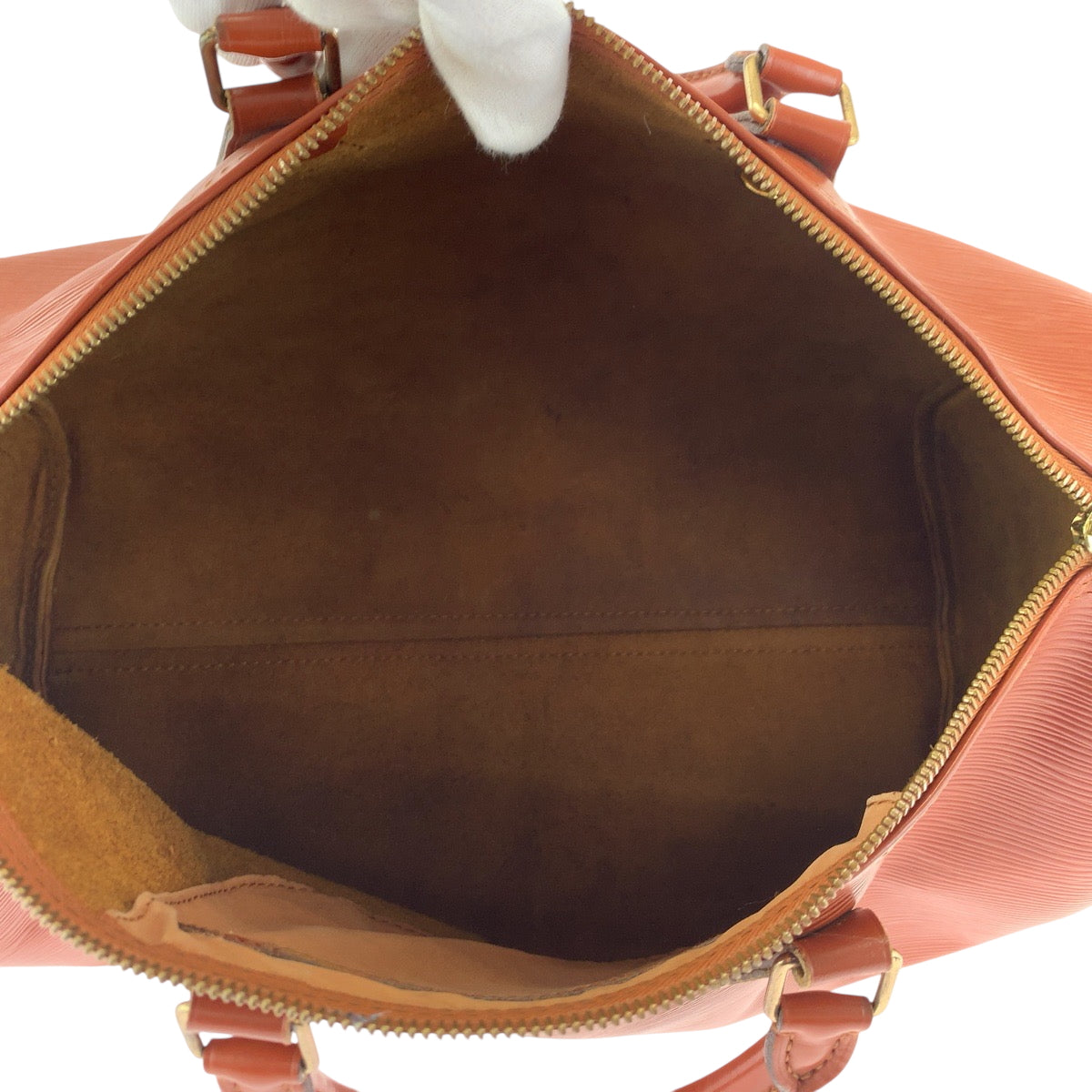 LOUIS VUITTON Handbag M42993 Epi Leather Brown Gold Metal Handbags Mini Boston Duffel bag Epi Speedy 35 Women(Unisex) Used Authentic