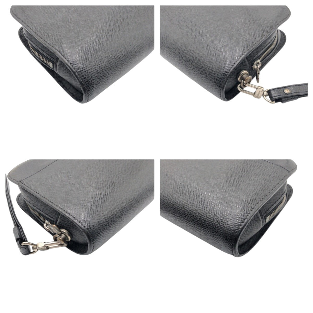 LOUIS VUITTON business bag M30182 leather Black black Taiga ardwards Baikal