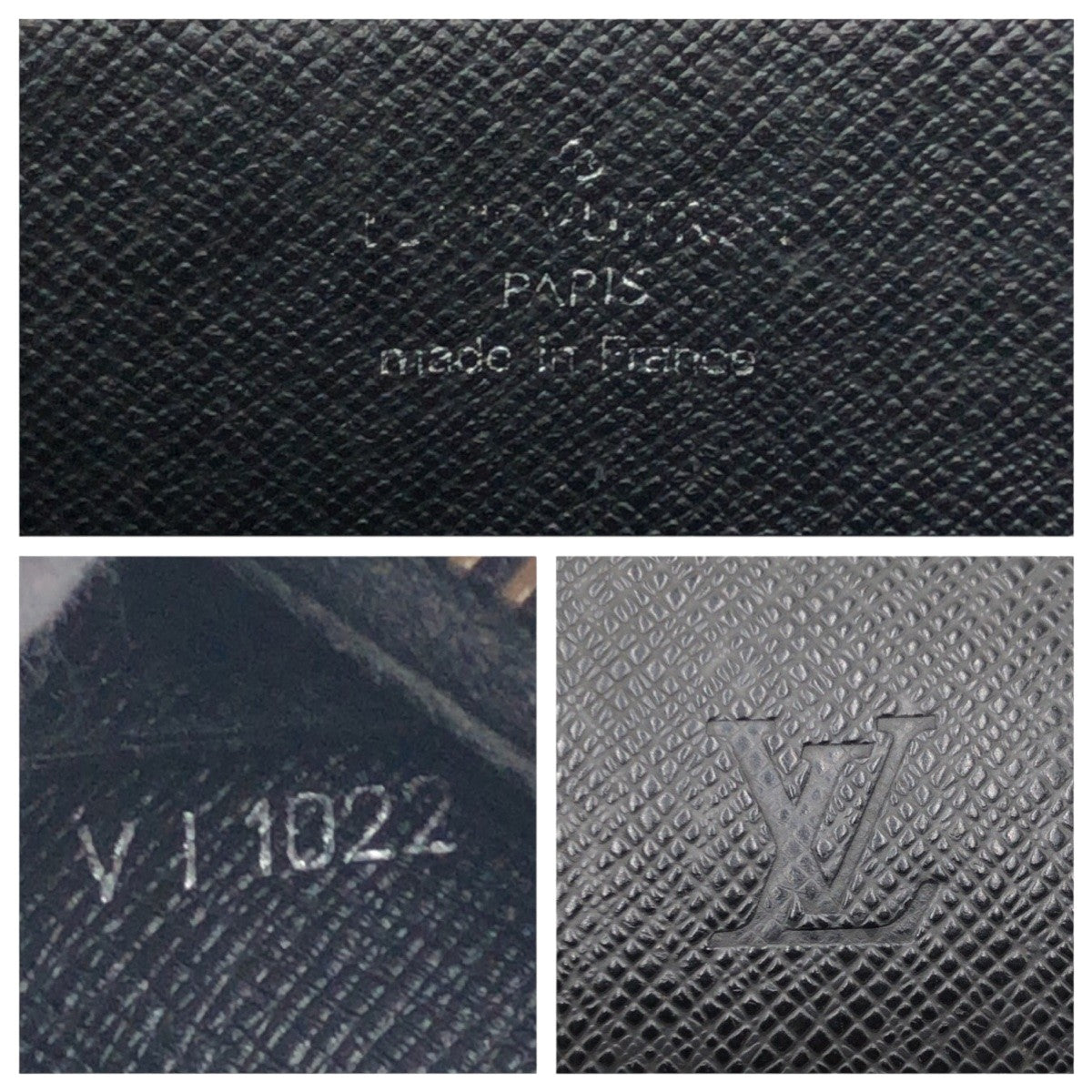 LOUIS VUITTON business bag M30182 leather Black black Taiga ardwards Baikal