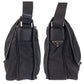 PRADA Shoulder Bag Nylon Black SilverMetal Shoulder Bag Messenger bag Test Triangle With logo Women Used Authentic