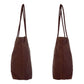 PRADA Tote Bag Nylon Brown Silver Metal Tote Bag Shoulder Bag Test Triangle With logo Women Used Authentic