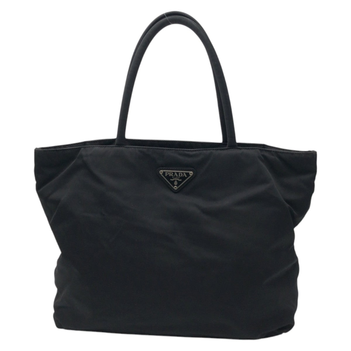 PRADA Tote Bag Nylon black Test Triangular logo