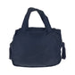 PRADA Tote Bag Nylon Navy Gold Metal Tote Bag handbag Test Bijou fringe Women Used Authentic