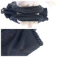 PRADA Tote Bag Nylon Navy Gold Metal Tote Bag handbag Test Bijou fringe Women Used Authentic