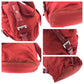 PRADA Backpack Nylon Red Silver Metal Backpack Backpack Test Triangle With logo Women Used Authentic
