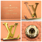 LOUIS VUITTON Tri-fold wallet M82149 leather beige Tri-fold wallet Compact wallet Portefeuille Capsine Women Used Authentic