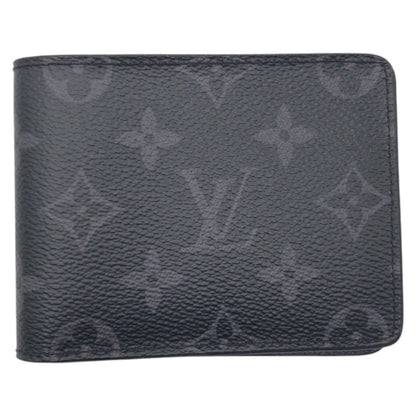 LOUIS VUITTON Bifold Wallet M62294 PVC Black black Bifold Wallet Compact Wallet Monogram Portefeuille Slender mens Used Authentic