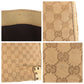 GUCCI Tote Bag 124261 GG canvas, leather Beige Gold Metal Tote Bag Shoulder Bag Women Used Authentic