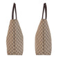 GUCCI Tote Bag 131220 GG Supreme canvas, leather Beige brown Tote Bag Shoulder Bag Women Used Authentic