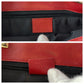 GUCCI Tote Bag 002 1099 GG canvas, leather Red Gold Metal Tote Bag Shoulder Bag Women Used Authentic