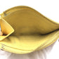 LOUIS VUITTON Coin case M82044 leather yellow Coin case Coin Pocket Monogram Porte Carte Romy Jaune Women Used Authentic