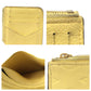 LOUIS VUITTON Coin case M82044 leather yellow Coin case Coin Pocket Monogram Porte Carte Romy Jaune Women Used Authentic