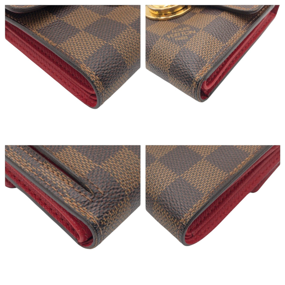 LOUIS VUITTON Tri-fold wallet N60005 PVC Brown gold Damier Portefeuille Koala
