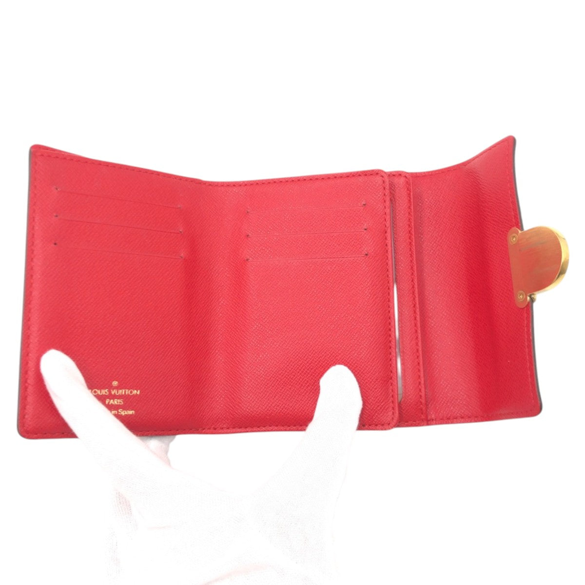 LOUIS VUITTON Tri-fold wallet N60005 PVC Brown gold Damier Portefeuille Koala