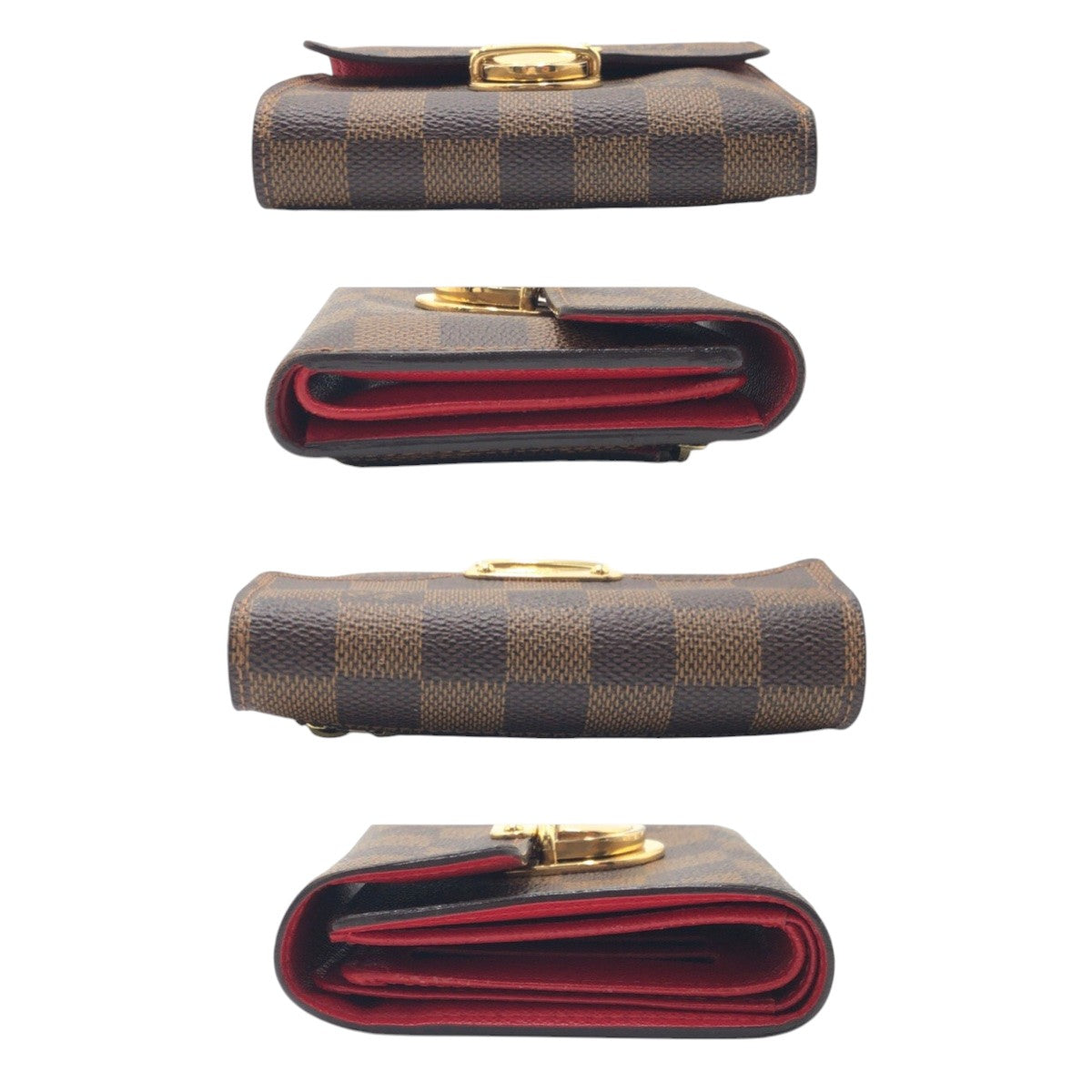 LOUIS VUITTON Tri-fold wallet N60005 PVC Brown gold Damier Portefeuille Koala