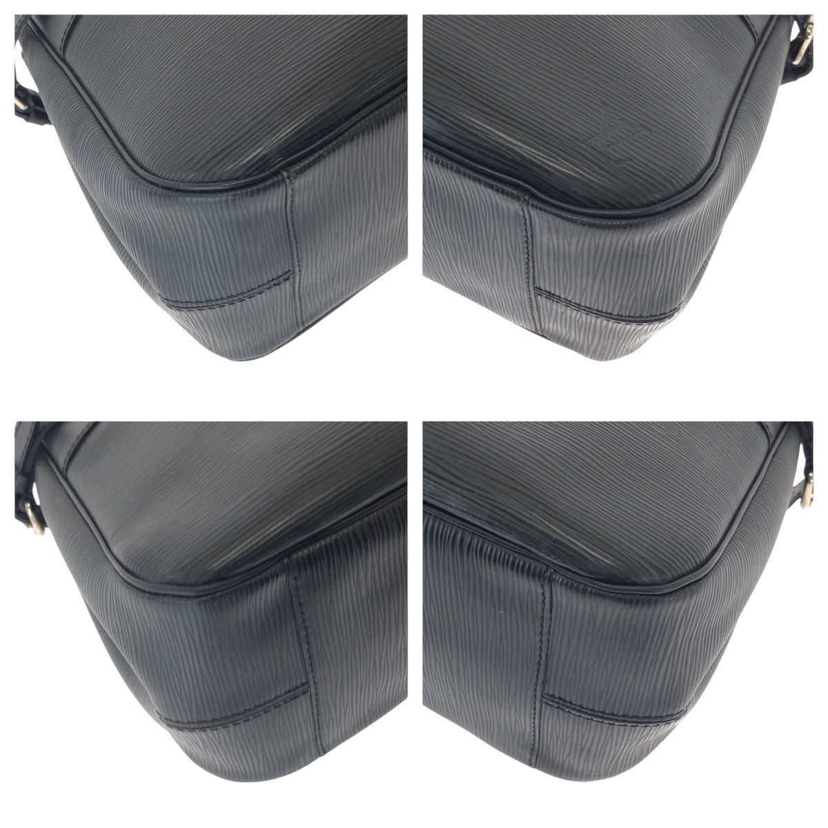 LOUIS VUITTON Handbag M59262 Epi Leather Noir Black SilverMetal Handbag Tote Bag Epi Passy PM Women Used Authentic