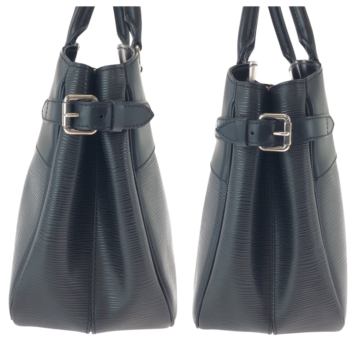 LOUIS VUITTON Handbag M59262 Epi Leather Noir Black SilverMetal Handbag Tote Bag Epi Passy PM Women Used Authentic