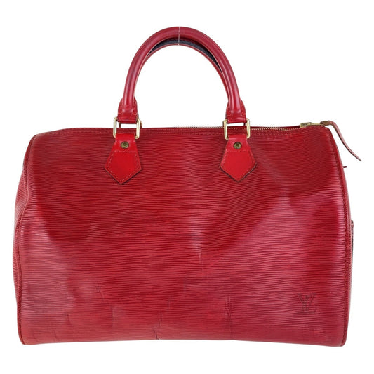 LOUIS VUITTON Handbag M43017 Epi Leather Red Gold Metal Handbag Boston Duffel bag Epi Speedy 30 Women Used Authentic