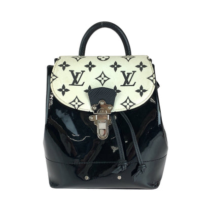 LOUIS VUITTON Backpack M53637 Vernis Black White Backpack Backpack Vernis Monogram Hot Springs Women Used Authentic