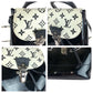 LOUIS VUITTON Backpack M53637 Vernis Black White Backpack Backpack Vernis Monogram Hot Springs Women Used Authentic