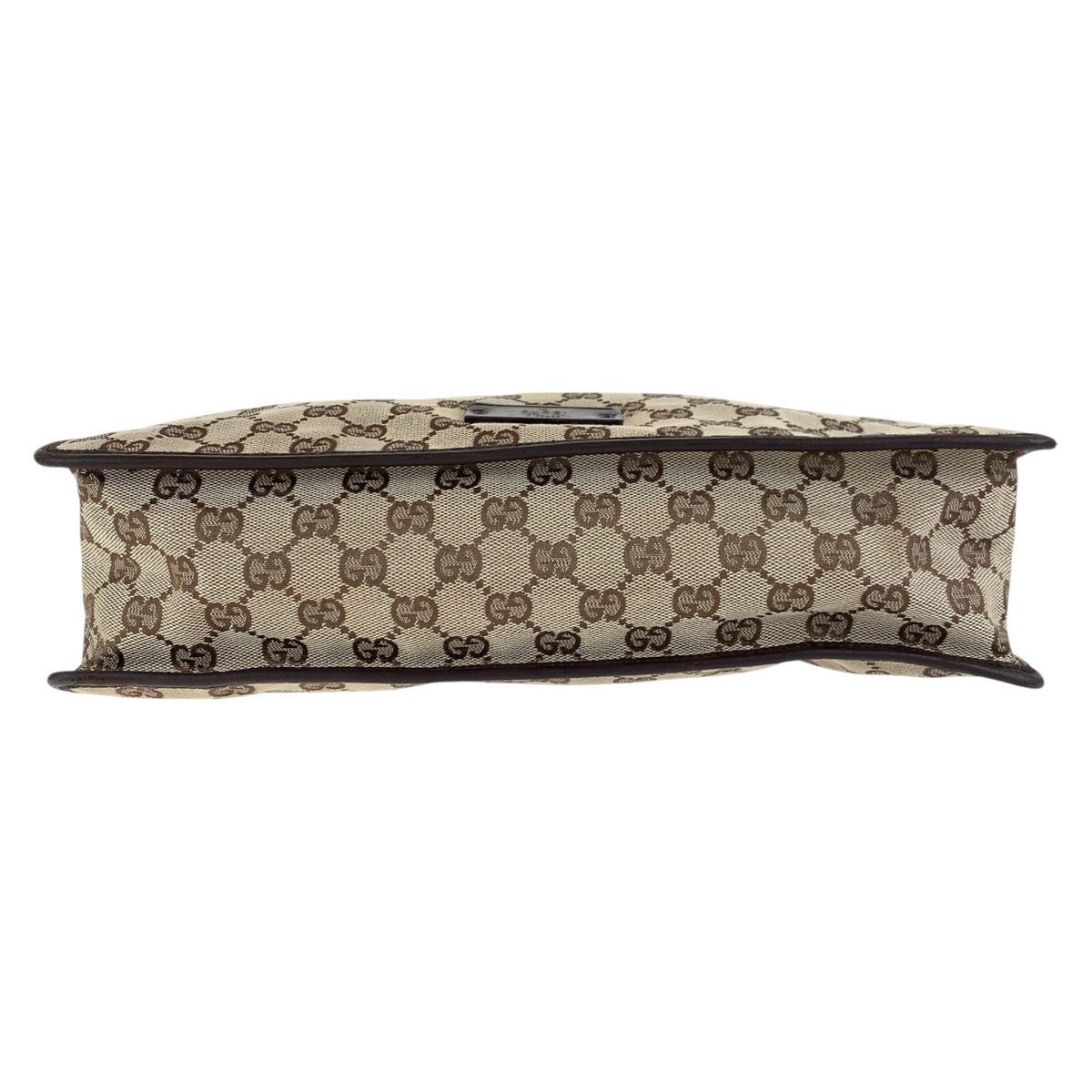 GUCCI Shoulder Bag 90656 GG canvas Brown Gold Metal Women Used Authentic