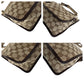 GUCCI Shoulder Bag 90656 GG canvas Brown Gold Metal Women Used Authentic