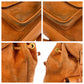 GUCCI Backpack 003 58 0030 Suede Orange GoldMetal Backpack Backpack Bamboo Women Used Authentic