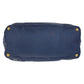 PRADA Shoulder Bag Nylon, Leather Navy Gold Metal Shoulder Bag handbag Women Used Authentic