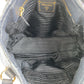PRADA Shoulder Bag Nylon, Leather Navy Gold Metal Shoulder Bag handbag Women Used Authentic