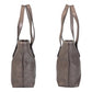GUCCI Tote Bag 211138 PVC, Leather gray Tote Bag Shoulder Bag GG implementation Women Used Authentic