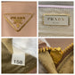 PRADA Handbag leather Pink Beige Gold Metal Safiano Women Used Authentic