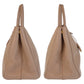PRADA Handbag leather Pink Beige Gold Metal Safiano Women Used Authentic