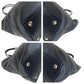 PRADA Tote Bag leather Black SilverMetal Tote Bag Shoulder Bag 2way Vittero Dyno Triangle With logo Women Used Authentic