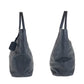 PRADA Tote Bag leather Black SilverMetal Tote Bag Shoulder Bag 2way Vittero Dyno Triangle With logo Women Used Authentic