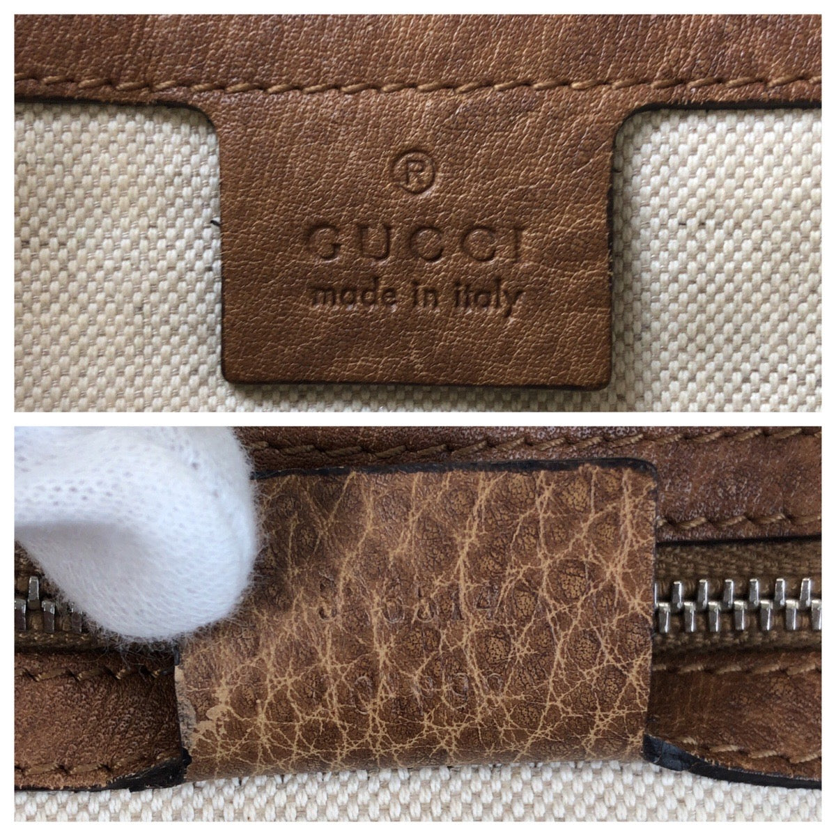 GUCCI Shoulder Bag 326514 leather Brown Shoulder Bag 2way Interlocking Hobo Women Used Authentic