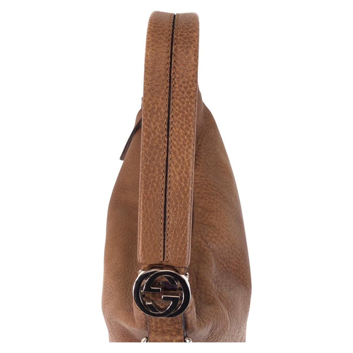 GUCCI Shoulder Bag 326514 leather Brown Shoulder Bag 2way Interlocking Hobo Women Used Authentic