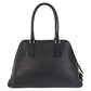 PRADA Handbag leather black Handbag Shoulder Bag Safiano Women Used Authentic