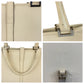 GUCCI Tote Bag 002 1064 leather White Ivory SilverMetal Tote Bag Shoulder Bag Jackie Women Used Authentic
