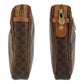 CELINE Clutch bag DM94 leather Brown Gold Metal Clutch bag business bag Macadam mens Used Authentic