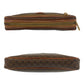 CELINE Clutch bag DM94 leather Brown Gold Metal Clutch bag business bag Macadam mens Used Authentic