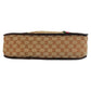 GUCCI Handbag GG canvas, leather Beige Brown Gold Metal Sherry Line Old Gucci Women Used Authentic