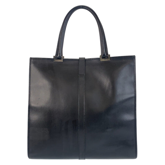 GUCCI Tote Bag 002 1064 leather Black SilverMetal Tote Bag Shoulder Bag Jackie Women Used Authentic