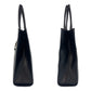 GUCCI Tote Bag 002 1064 leather Black SilverMetal Tote Bag Shoulder Bag Jackie Women Used Authentic