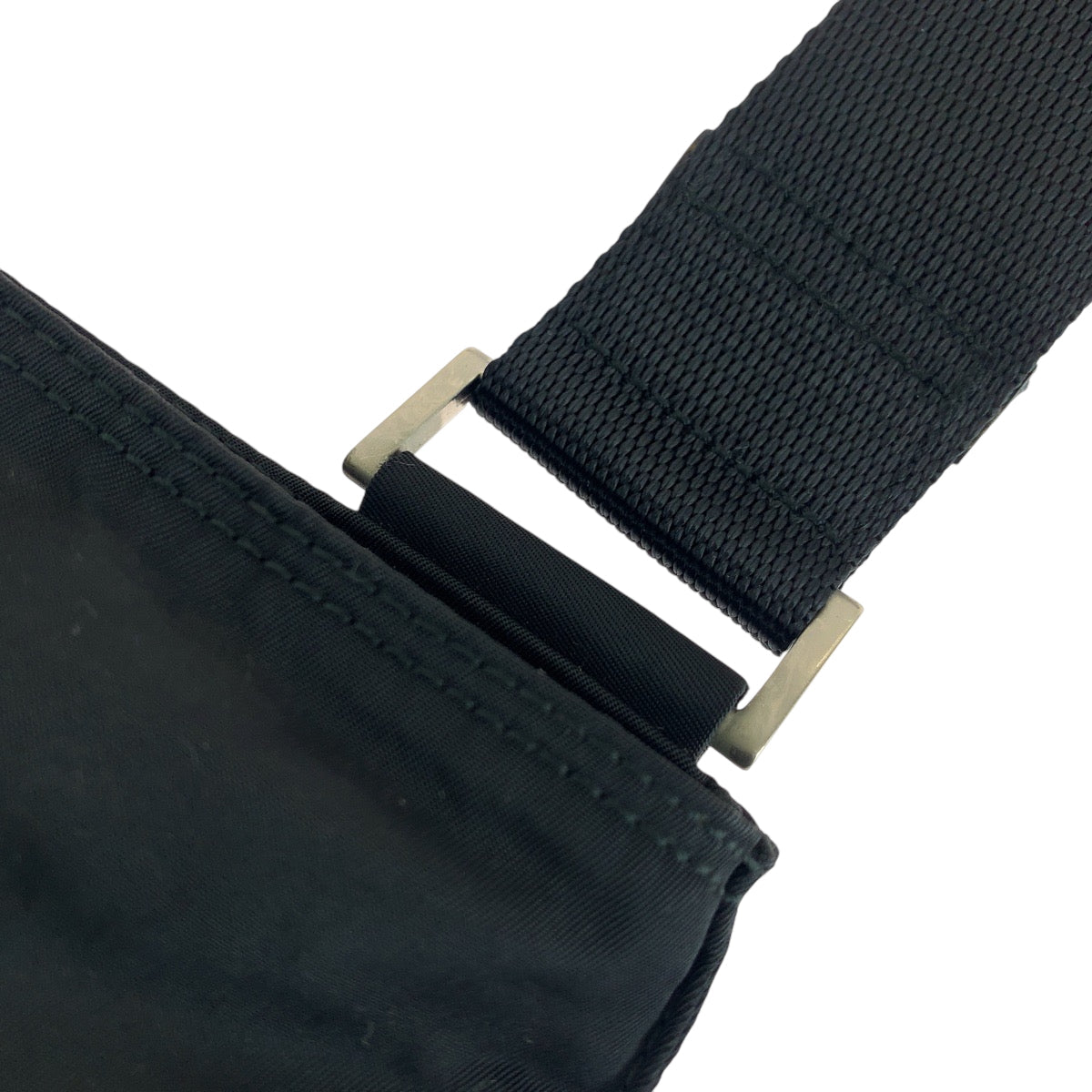 PRADA Shoulder Bag VA0053 Nylon black Shoulder Bag Messenger bag Test Triangle With logo mens Used Authentic