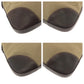 PRADA Shoulder Bag canvas Brown Silver Metal Shoulder Bag pochette Logo jacquard Women Used Authentic