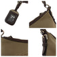 PRADA Shoulder Bag canvas Brown Silver Metal Shoulder Bag pochette Logo jacquard Women Used Authentic