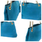 GUCCI Tote Bag 308982 leather blue ChainTote Bag Shoulder Bag Soho Women Used Authentic