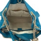 GUCCI Tote Bag 308982 leather blue ChainTote Bag Shoulder Bag Soho Women Used Authentic